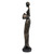 Resin sculpture, 'Glorious Dame' - Folk Art Golden and Black Resin Sculpture of Javanese Woman