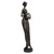 Resin sculpture, 'Glorious Dame' - Folk Art Golden and Black Resin Sculpture of Javanese Woman