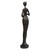 Resin sculpture, 'Glorious Dame' - Folk Art Golden and Black Resin Sculpture of Javanese Woman
