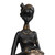Resin sculpture, 'Glorious Dame' - Folk Art Golden and Black Resin Sculpture of Javanese Woman
