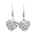 Sterling silver dangle earrings, 'Desire of Bali' - Polished and Oxidized Heart Sterling Silver Dangle Earrings