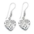 Sterling silver dangle earrings, 'Desire of Bali' - Polished and Oxidized Heart Sterling Silver Dangle Earrings