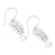 Sterling silver dangle earrings, 'Luck of the Sea' - Marine-Themed Sterling Silver Fish Skeleton Dangle Earrings