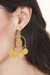 Gold-plated chandelier earrings, 'Moon Dame' - Balinese-Made Folk Art 18k Gold-Plated Chandelier Earrings (image 2j) thumbail