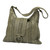 Leather hobo handbag, 'Olive Anyaman' - Handcrafted Leather Hobo Handbag in Olive Green from Bali