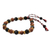 Men's multi-gemstone beaded wristband bracelet, 'Tridatu Awareness' - Obsidian Sandstone Onyx Beaded Yoga Tridatu Men's Bracelet