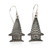 Sterling silver dangle earrings, 'Pelinggih' - Silver Dangle Earrings Inspired by Balinese Pelinggih Altars
