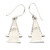 Sterling silver dangle earrings, 'Pelinggih' - Silver Dangle Earrings Inspired by Balinese Pelinggih Altars