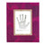 Natural fiber photo frame, 'Autumn Spirit in Pink' (4x6) - 4x6 Natural Fiber Photo Frame in Pink from Indonesia