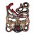 Wood mask, 'Classic Woman' - Hand-Drawn Batik-Patterned Pule Wood Mask Crafted in Java