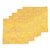 Cotton napkins, 'Lemon Banquet' (set of 6) - Tropical Leafy 6-Piece Lemon Yellow 100% Cotton Napkin Set