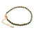Gold-accented spinel beaded bracelet, 'Golden Credence' - Balinese-Made 18k Gold-Accented Green Spinel Beaded Bracelet (image 2d) thumbail