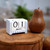 Wood perpetual calendar, 'Bright Days' - Hand-Carved and Painted Wood Perpetual Desk Calendar