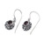 Garnet dangle earrings, 'Passionate Frangipani' - Frangipani-Themed Dangle Earrings with Faceted Garnet Gems