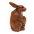 Wood pen holder, 'Single Bunny' - Handcrafted Bunny-Themed Suar Wood Pen Holder Made in Bali (image 2b) thumbail