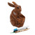 Wood pen holder, 'Single Bunny' - Handcrafted Bunny-Themed Suar Wood Pen Holder Made in Bali (image 2e) thumbail