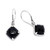 Onyx dangle earrings, 'Mystery of Buddha' - Balinese-Inspired 10-Carat Faceted Onyx Dangle Earrings