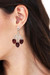 Carnelian chandelier earrings, 'Valiant Party' - Checkerboard-Cut Carnelian Chandelier Earrings Made in Bali