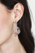 Rose quartz chandelier earrings, 'Gracious Party' - High-Polished Chandelier Earrings with Rose Quartz Jewels