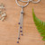 Amethyst pendant necklace, 'Raining Violets' - Silver Pendant Necklace with Dangling Amethyst Gemstones