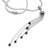 Amethyst pendant necklace, 'Raining Violets' - Silver Pendant Necklace with Dangling Amethyst Gemstones