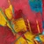'Sailing' - Red Yellow Blue and Green Modern Abstract Acrylic Painting