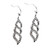 Sterling silver dangle earrings, 'Twist of Life' - Traditional Balinese Polished and Oxidized Dangle Earrings thumbail