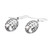 Sterling silver dangle earrings, 'Memory of Nature' - Tree of Life-Themed Oval Sterling Silver Dangle Earrings (image 2d) thumbail