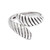 Sterling silver wrap ring, 'Inner Waves' - Modern Swirl-Patterned Sterling Silver Wrap Ring from Bali thumbail
