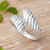Sterling silver wrap ring, 'Inner Waves' - Modern Swirl-Patterned Sterling Silver Wrap Ring from Bali (image 2b) thumbail