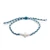 Cotton braided pendant bracelet, 'Fly Like an Eagle' - Cotton Braided Bracelet with Hand-Carved Eagle Pendant