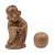 Wood sculpture, 'Spread the Love' - Hand-Carved Wood Sculpture Inspired by The Laughing Buddha (image 2j) thumbail