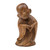 Wood sculpture, 'Spread the Love' - Hand-Carved Wood Sculpture Inspired by The Laughing Buddha thumbail