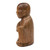 Wood sculpture, 'Spread the Love' - Hand-Carved Wood Sculpture Inspired by The Laughing Buddha (image 2c) thumbail