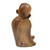 Wood sculpture, 'Spread the Love' - Hand-Carved Wood Sculpture Inspired by The Laughing Buddha (image 2e) thumbail