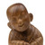 Wood sculpture, 'Spread the Love' - Hand-Carved Wood Sculpture Inspired by The Laughing Buddha (image 2f) thumbail