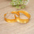 Gold-plated hoop earrings, 'Glorious Hoop' - 18k Gold-Plated Snakeskin Textured Hoop Earrings from Bali