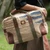 Leather-accented natural fiber shoulder bag, 'Effortless Chic' - Leather-Accented Green Natural Fiber Shoulder Bag from Java