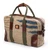 Leather-accented natural fiber shoulder bag, 'Effortless Chic' - Leather-Accented Green Natural Fiber Shoulder Bag from Java