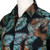 Men's hand-stamped batik cotton shirt, 'Jungle Fever' - Men's Palm-Patterned Dark Grey and Green Batik Cotton Shirt