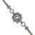 Gold-accented cultured mabe pearl pendant bracelet, 'Blue Sunflower' - Gold-Accented Cultured Mabe Pearl Sunflower Pendant Bracelet