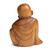 Wood sculpture, 'Love for Myself' - Artisan-Made Buddha-Themed Polished Suar Wood Sculpture
