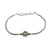 Peridot pendant bracelet, 'Sparkling Glamour' - Adjustable Sterling Silver Pendant Bracelet with Peridot Gem