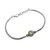 Peridot pendant bracelet, 'Sparkling Glamour' - Adjustable Sterling Silver Pendant Bracelet with Peridot Gem