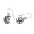 Gold-accented blue topaz dangle earrings, 'A Night of Blue' - 1-Carat Faceted Blue Topaz Dangle Earrings with Gold Accents