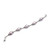 Gold-accented cultured mabe pearl station bracelet, 'Chic Pink' - Gold-Accented Cultured Mabe Pearl Silver Station Bracelet
