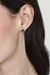 Garnet stud earrings, 'Vibrant Circle of Life' - Silver Stud Earrings with Natural Faceted Garnet Gems