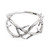 Sterling silver band ring, 'Root of Love' - Inspirational Root-Shaped Unisex Sterling Silver Band Ring