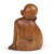 Wood sculpture, 'Smiling Sage' - Polished Hand-Carved Suar Wood Buddha Sculpture from Bali (image 2d) thumbail
