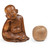 Wood sculpture, 'Smiling Sage' - Polished Hand-Carved Suar Wood Buddha Sculpture from Bali (image 2j) thumbail